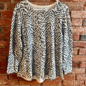 Croft and Barrow Printed Sweater